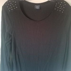 Ladies black casual top